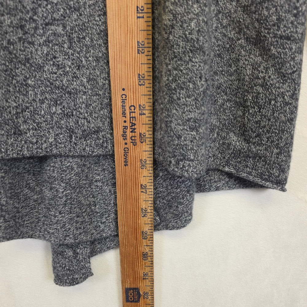 Apt 9 Womens Cardigan Womens L Gray Open‎ Cashmere Marled Knit Layering Elevated - Picture 5 of 13